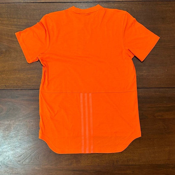 Adidas Men's Original SPORT TEE Long Back Sz Large Orange - Picture 12 of 16